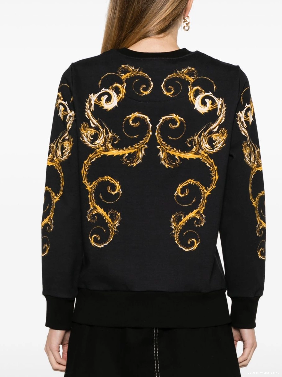 Cheap Couture Barocco-print Jeans Women Versace sweatshirt 0706